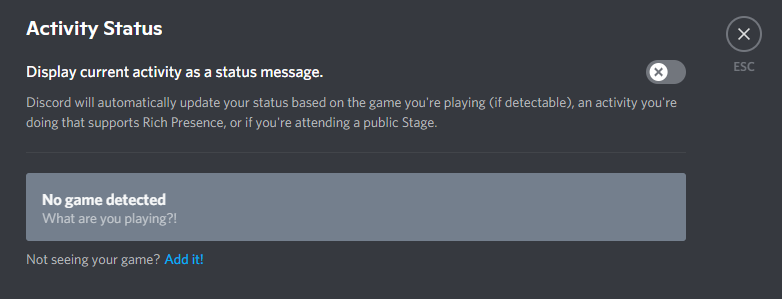 How To Hide Game Activity on Discord 