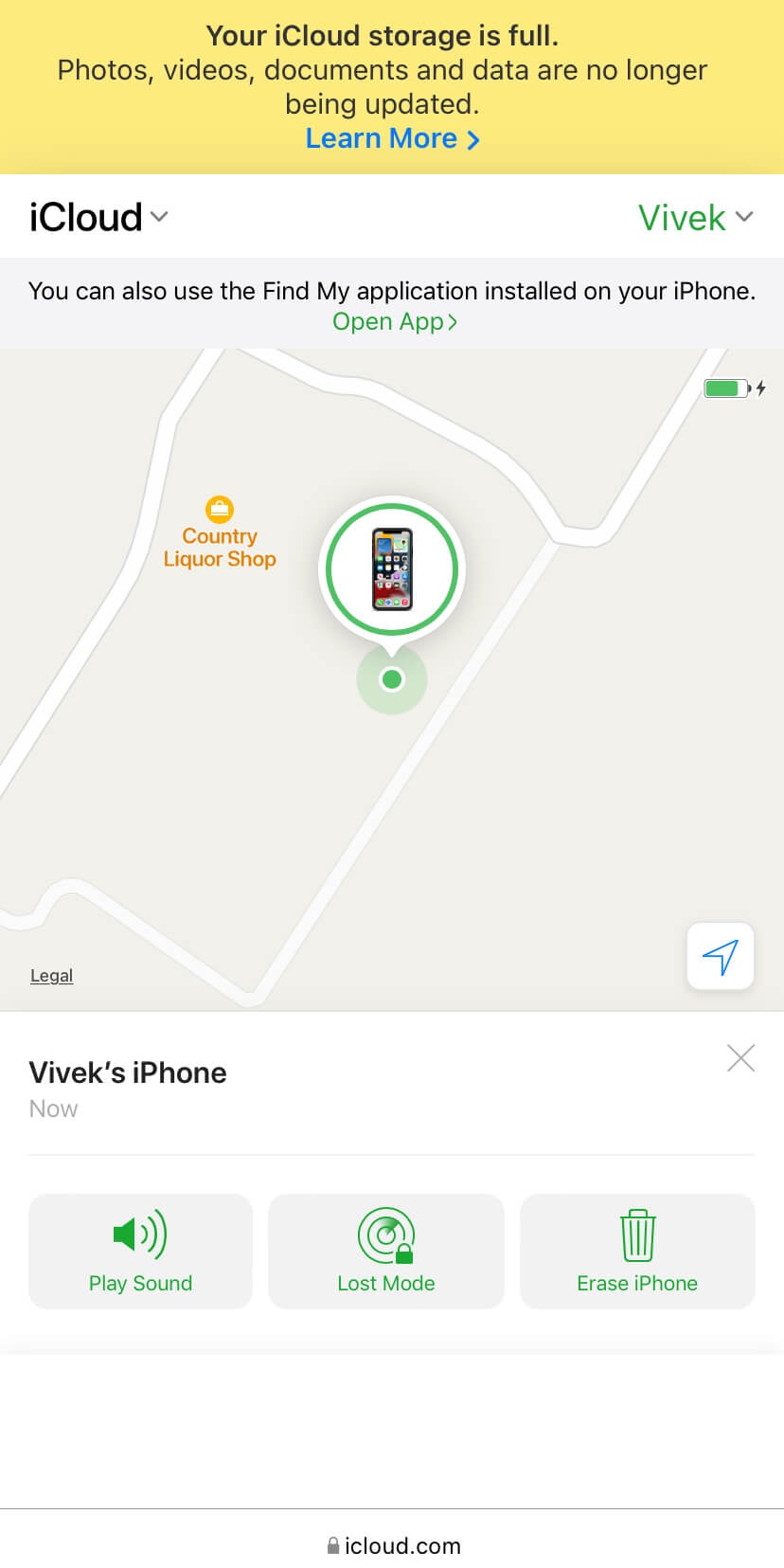 Trace iPhone location using Find My