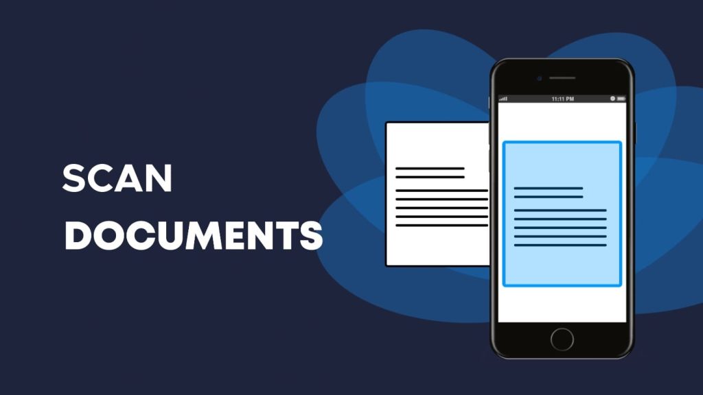 Scan documents on iPhone using Files app
