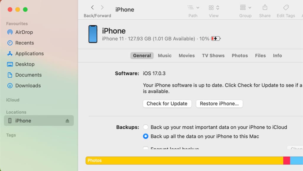 Update iOS to latest version on iPhone from PC or MacBook