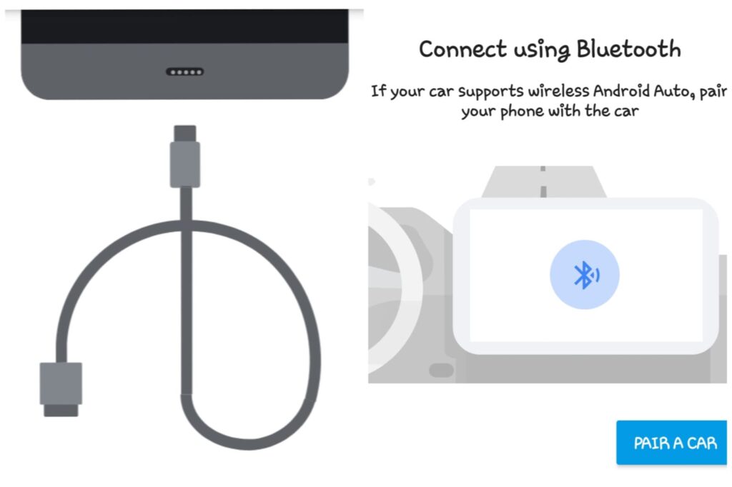 Connect Android phone to car with Android Auto