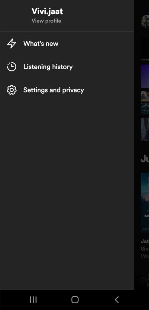 Go to Settings and Privacy