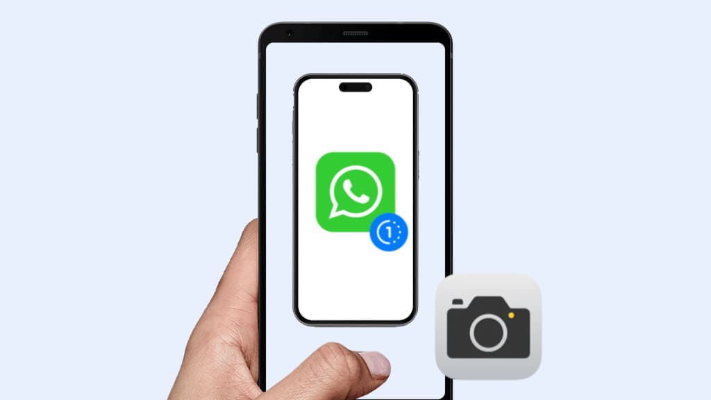 Capture WhatsApp view once photo from another device