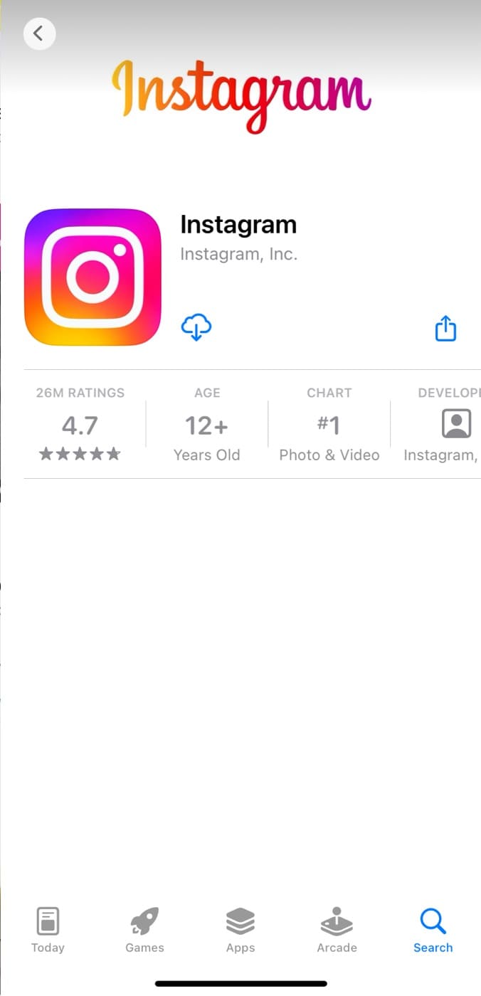 Reinstall instagram on iPhone to clear cache