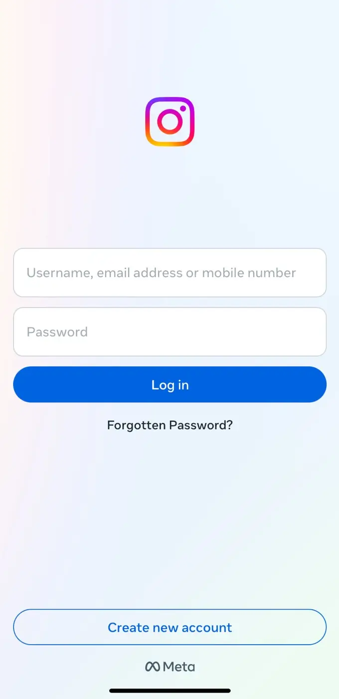 Create new account on Instagram without using phone number