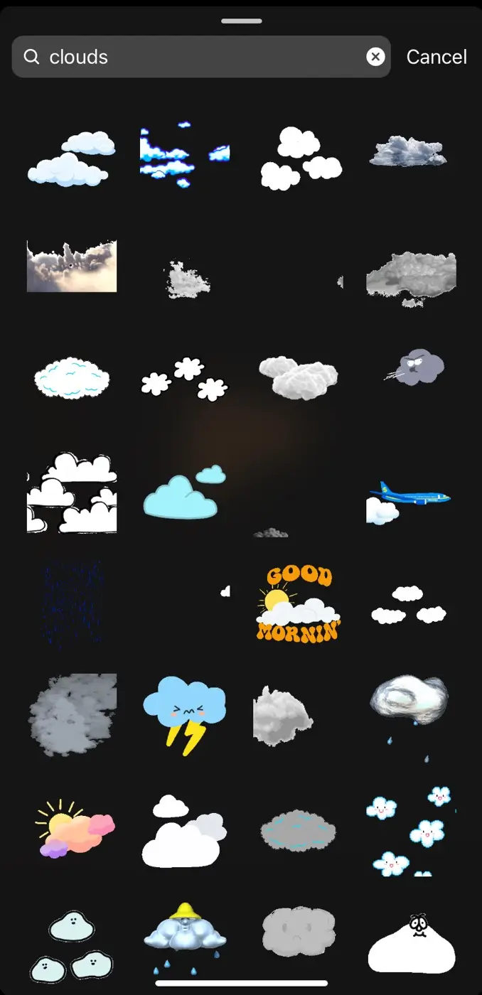 Clouds GIF Instagram
