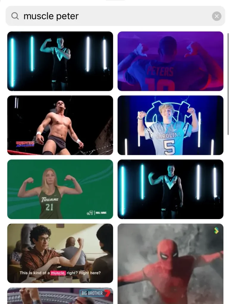 muscle peter instagram comment gif