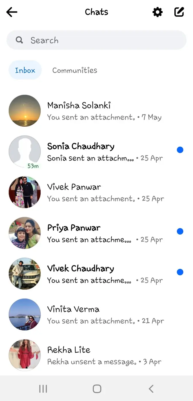 Use Messenger inside Facebook app
