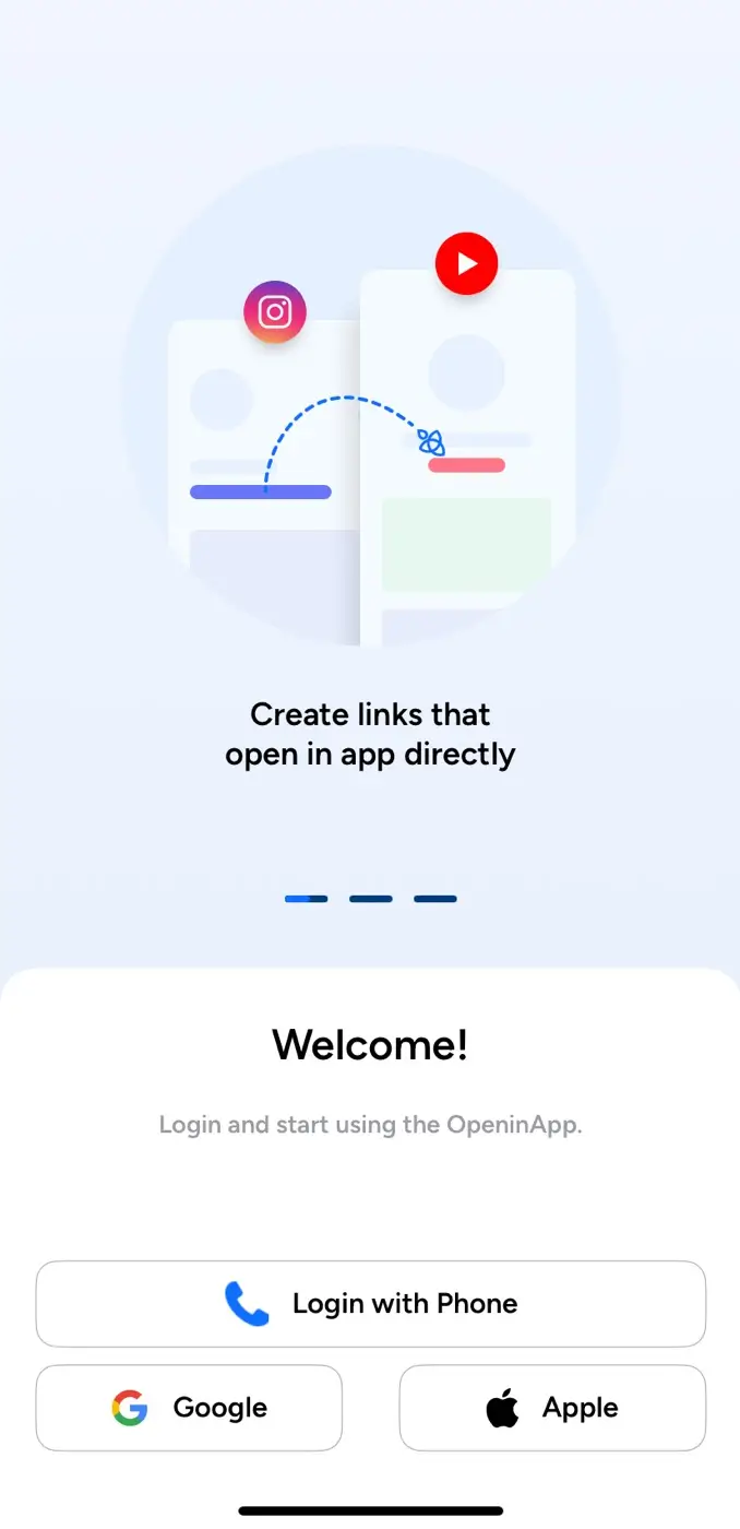 Create account on OpeninApp application