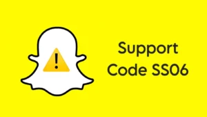 Fix Snapchat Support Code SS06