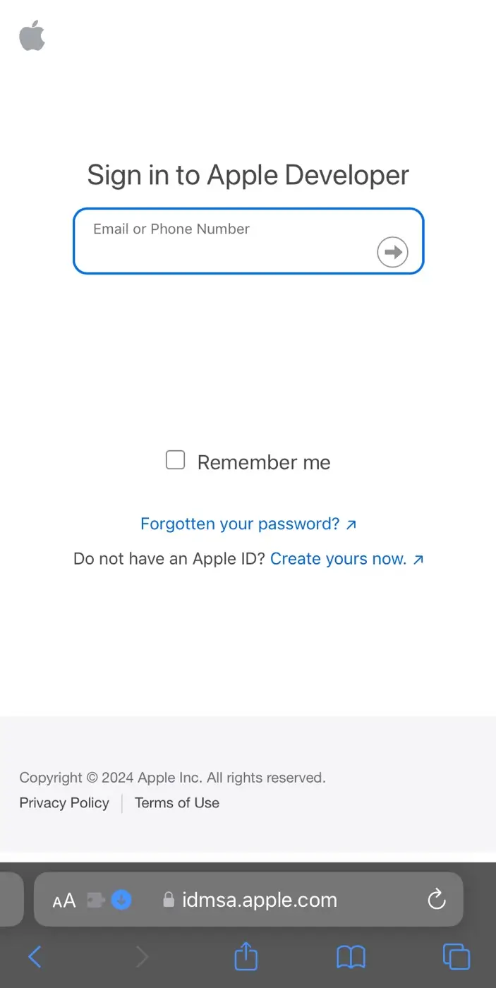 Sign in to your Apple ID