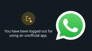 You have been logged out WhatsApp