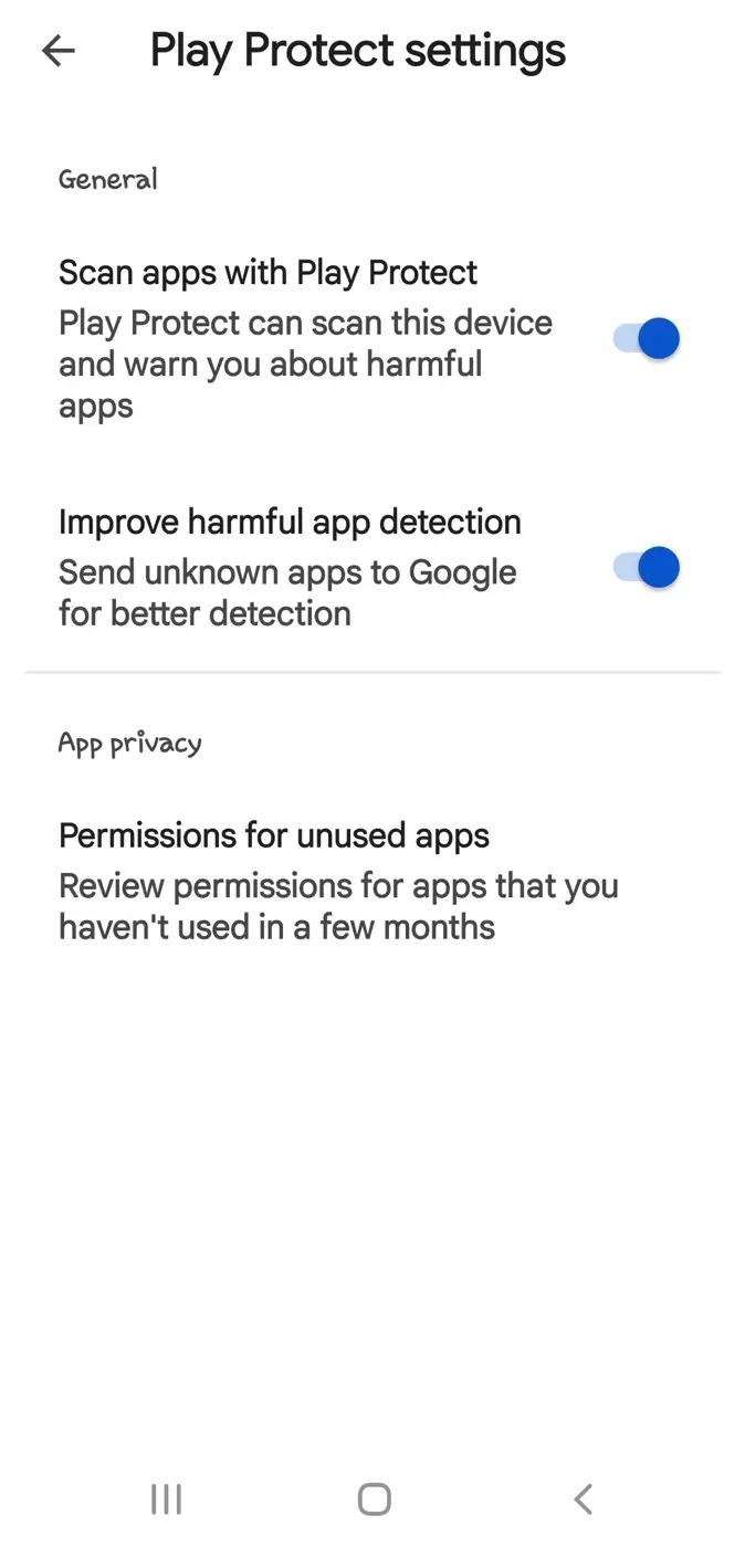 Turn off Play Protect to fix Harmful App Blocked