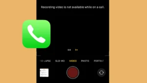 Record video during call on iphone