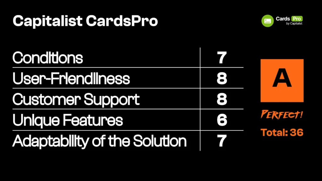 Capitalist CardsPRO verdict