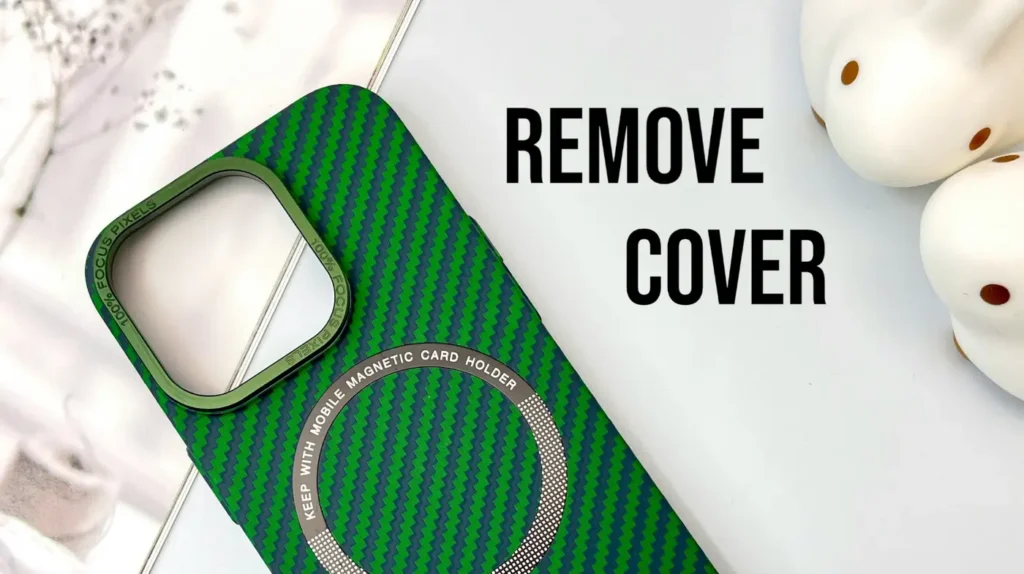 Remove iPhone case and cover