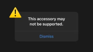 This accessory may not be supported