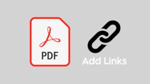 Add links in PDF document for free